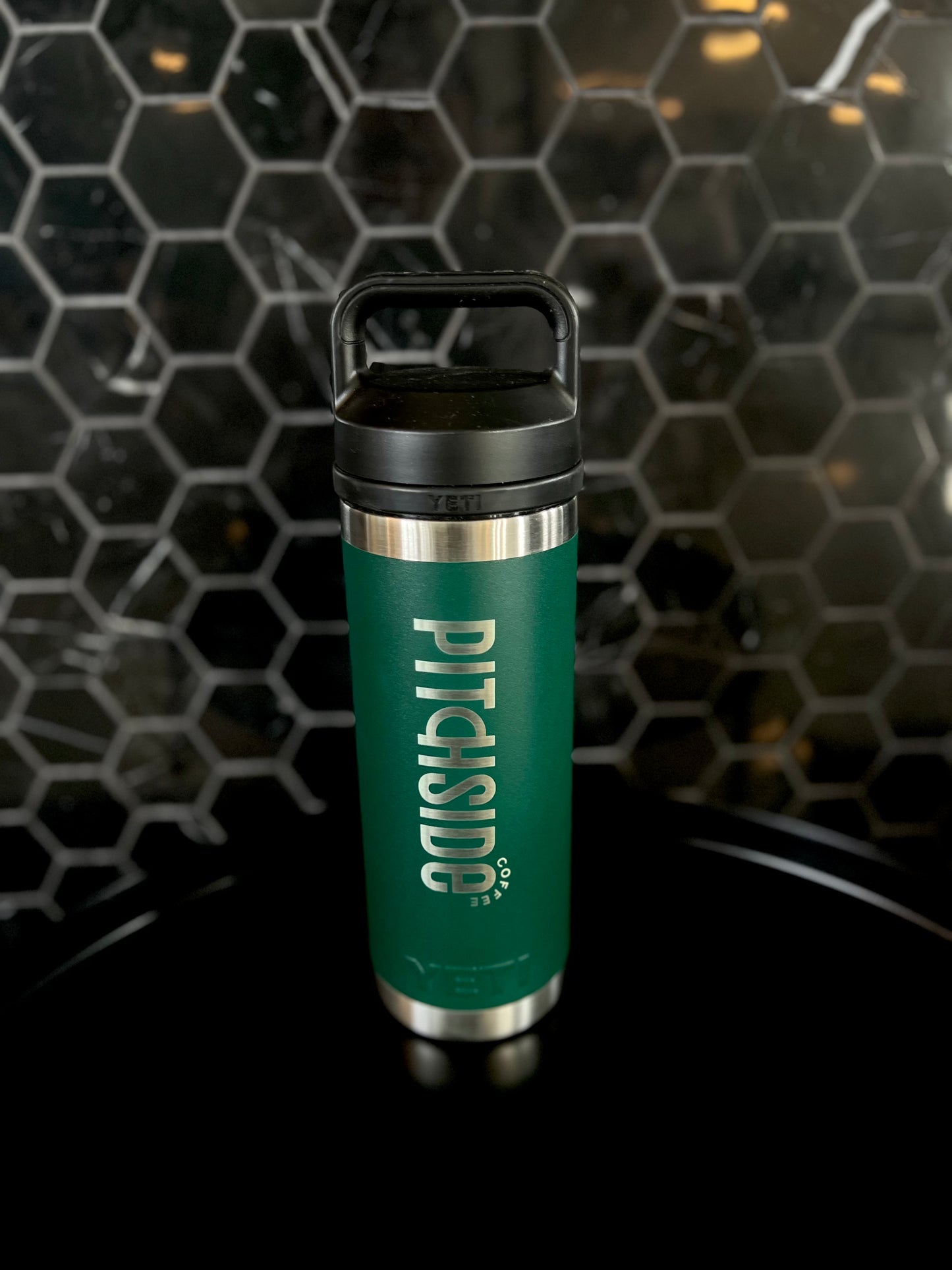 18 oz Dark Green Yeti Chug Water Bottle