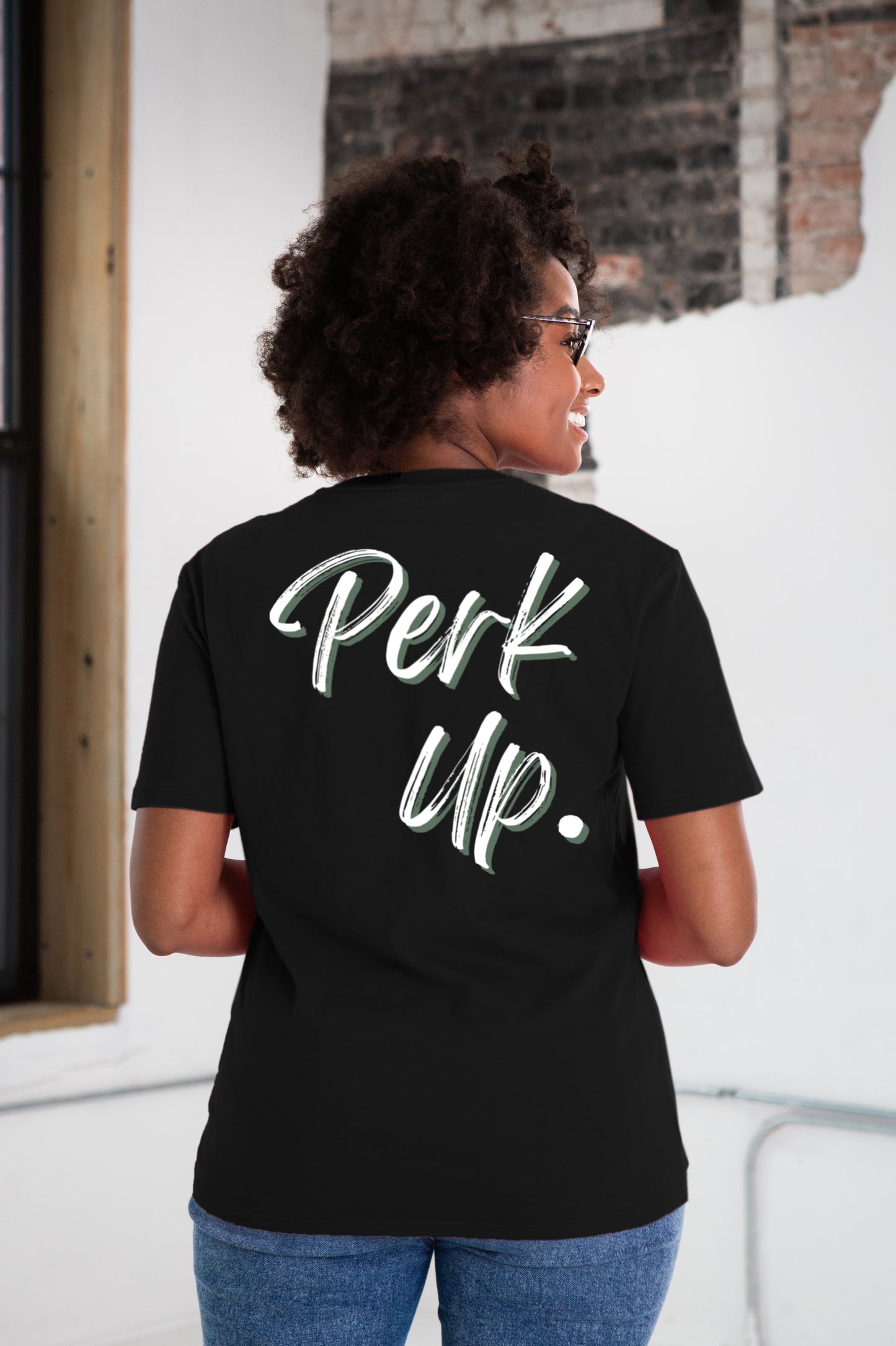 Perk Up T-Shirt - Black