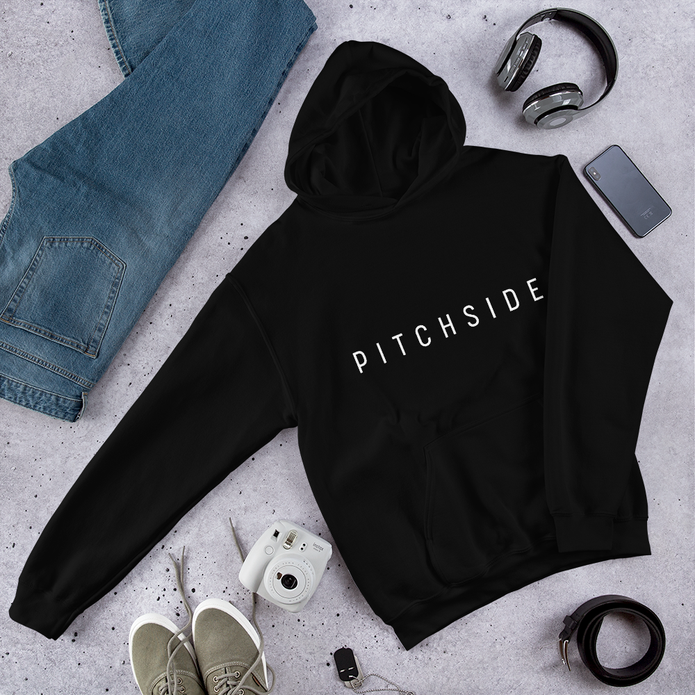 Perk Up! Embroidered Black Unisex Hoodie