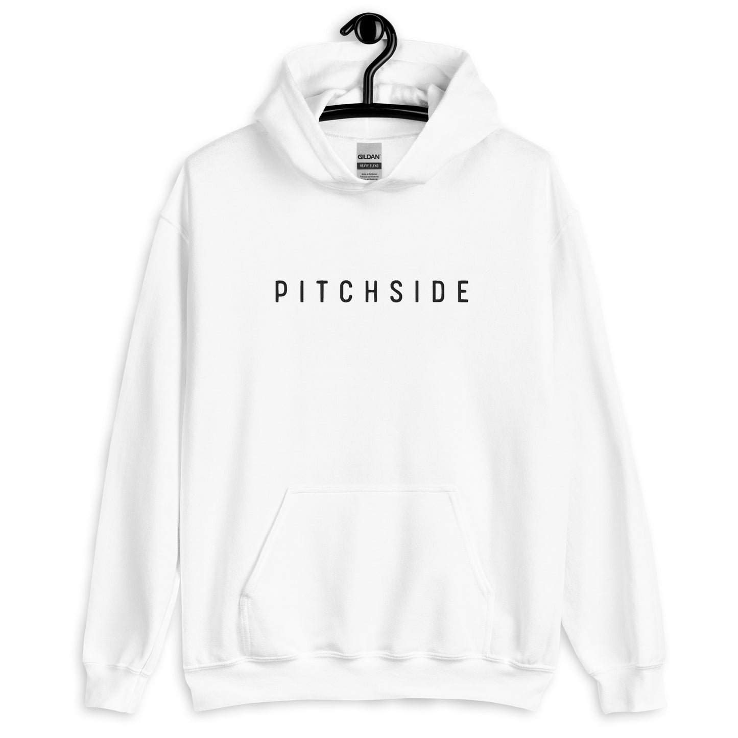 Basic Embroidered Pitchside Unisex Hoodie- White